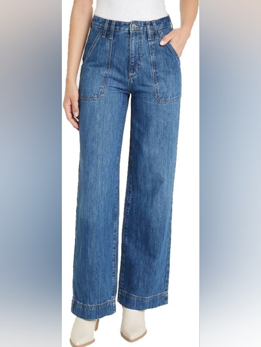 NWT Universal Thread™ Women's High Rise Wide Leg Jean Size 16 Reg
